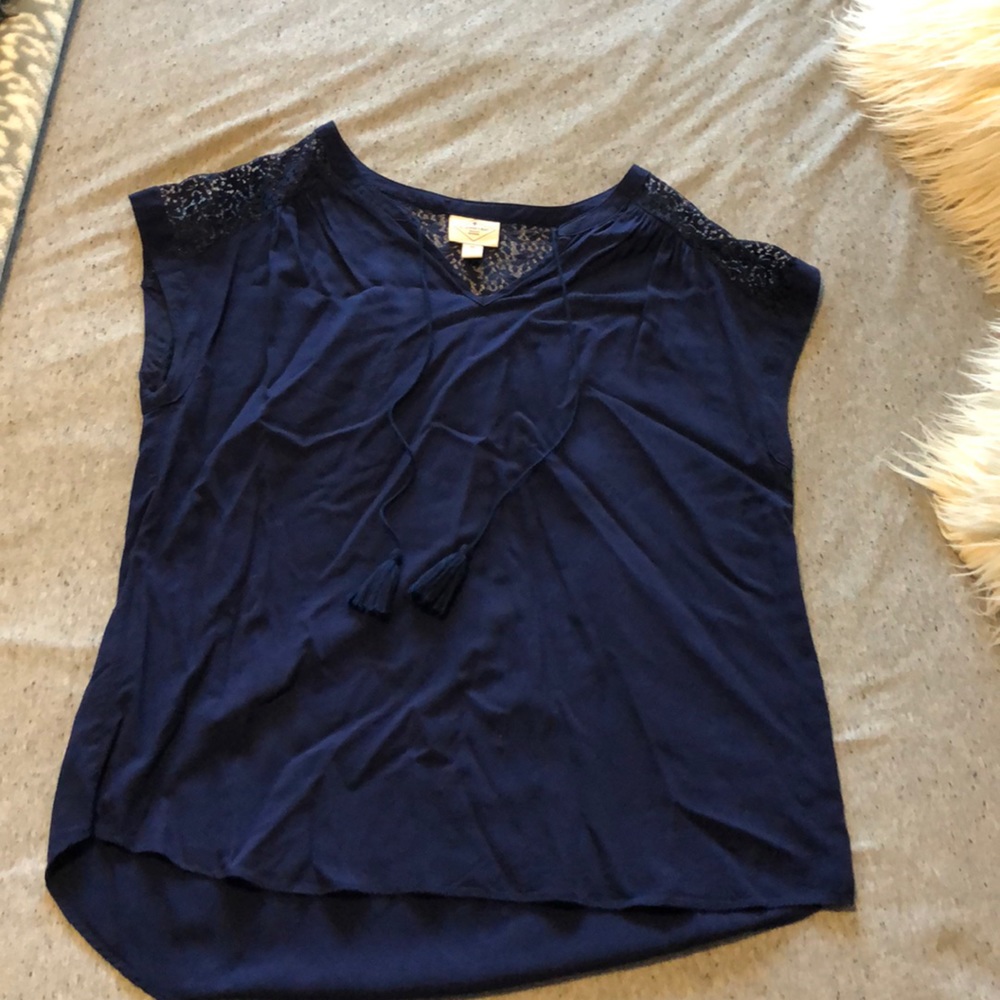 Navy blue blouse